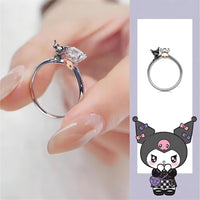 Thumbnail for Sanrio Kuromi Diamond Ring - ArtGalleryZen