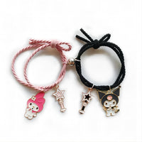 Thumbnail for Sanrio Kuromi My Melody Magnetic Rope Chain Bracelet Set - ArtGalleryZen