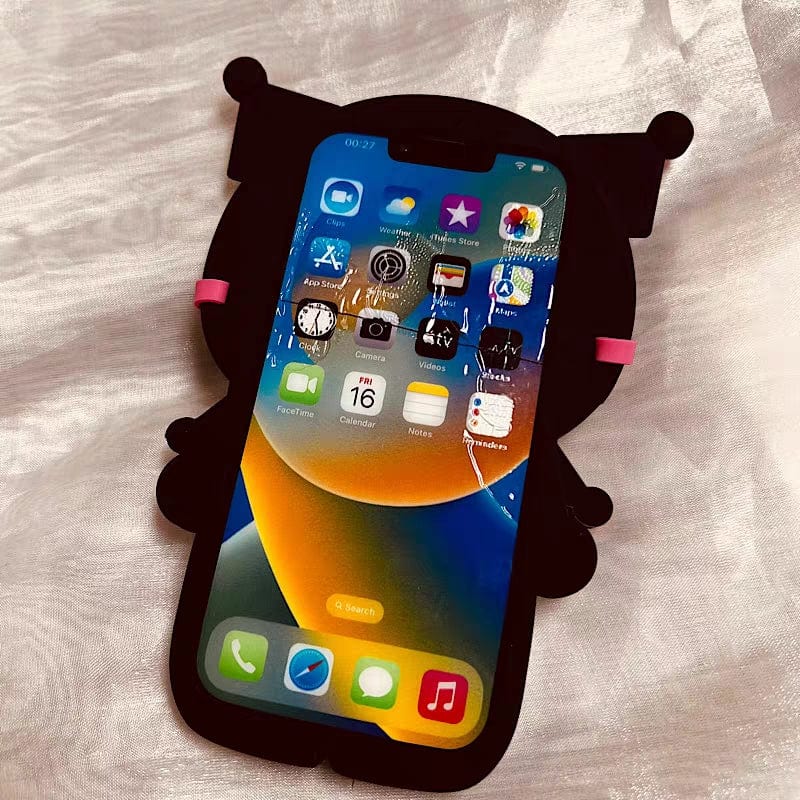 Sanrio Kuromi My Melody Wearing Sunglasses iPhone Case - ArtGalleryZen