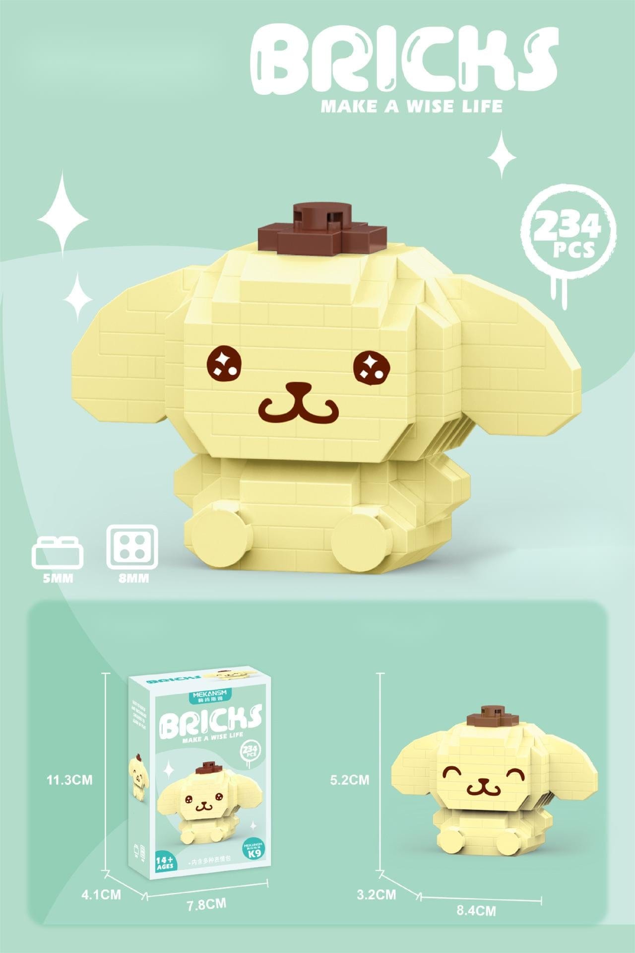 Sanrio LEGO Compatible Assembly Building Bricks - ArtGalleryZen
