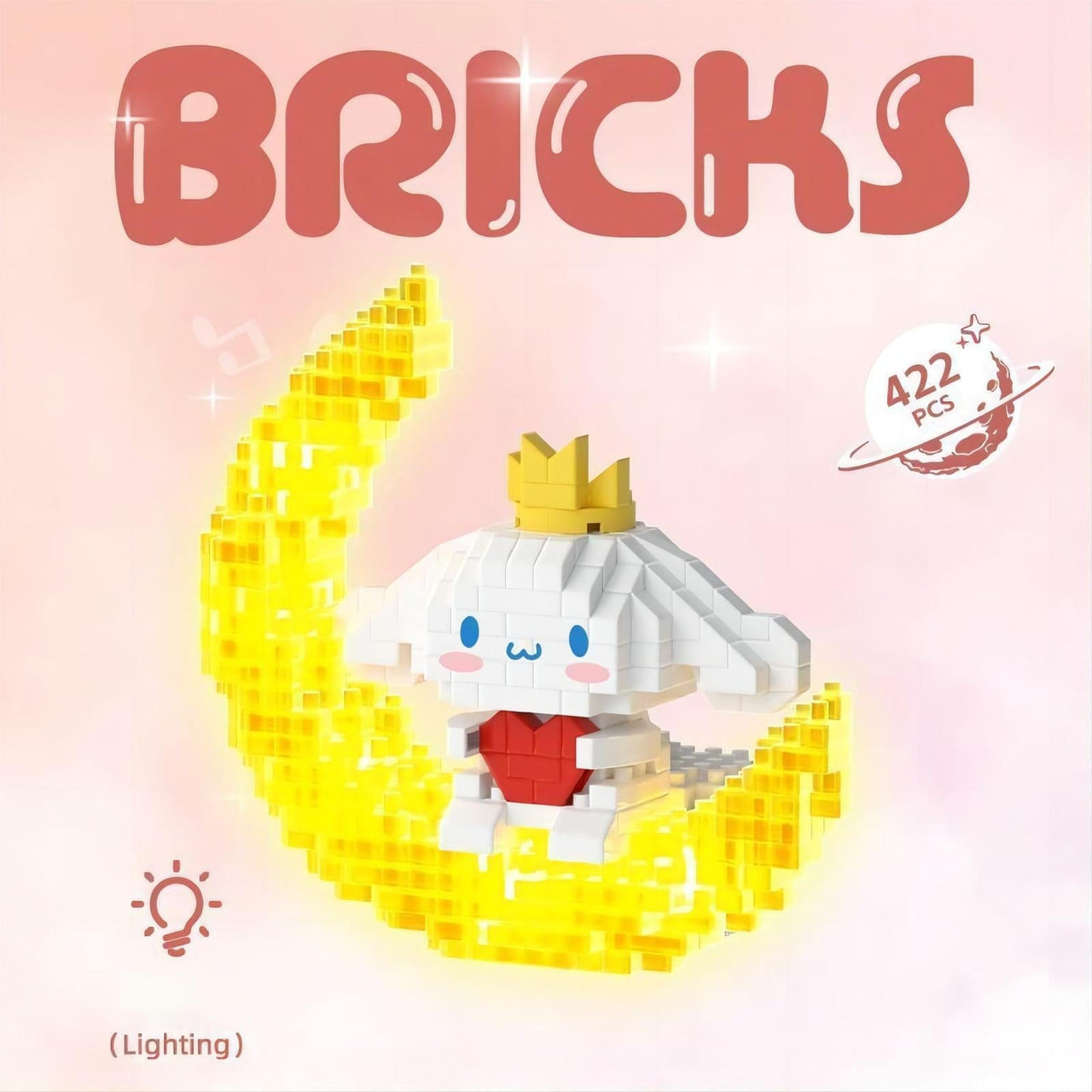 Sanrio LEGO Compatible On-The-Moon Building Bricks - ArtGalleryZen