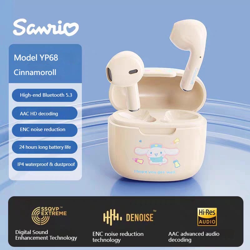 Sanrio Licensed Wireless Bluetooth Earphones - ArtGalleryZen