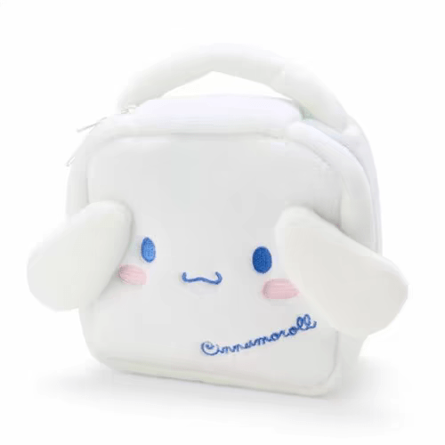 Sanrio Plush Small Square Bag Cosmetic Toiletry Bag Portable Travel Organizer - ArtGalleryZen