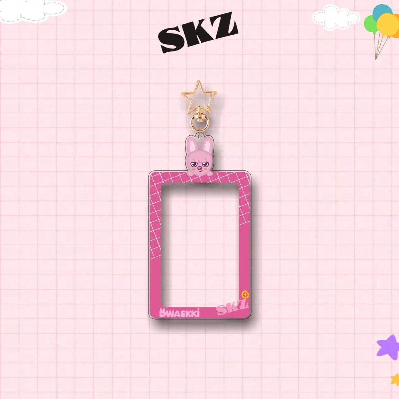 SKZ Kpop Keychain Acrylic Photocard Holder - ArtGalleryZen