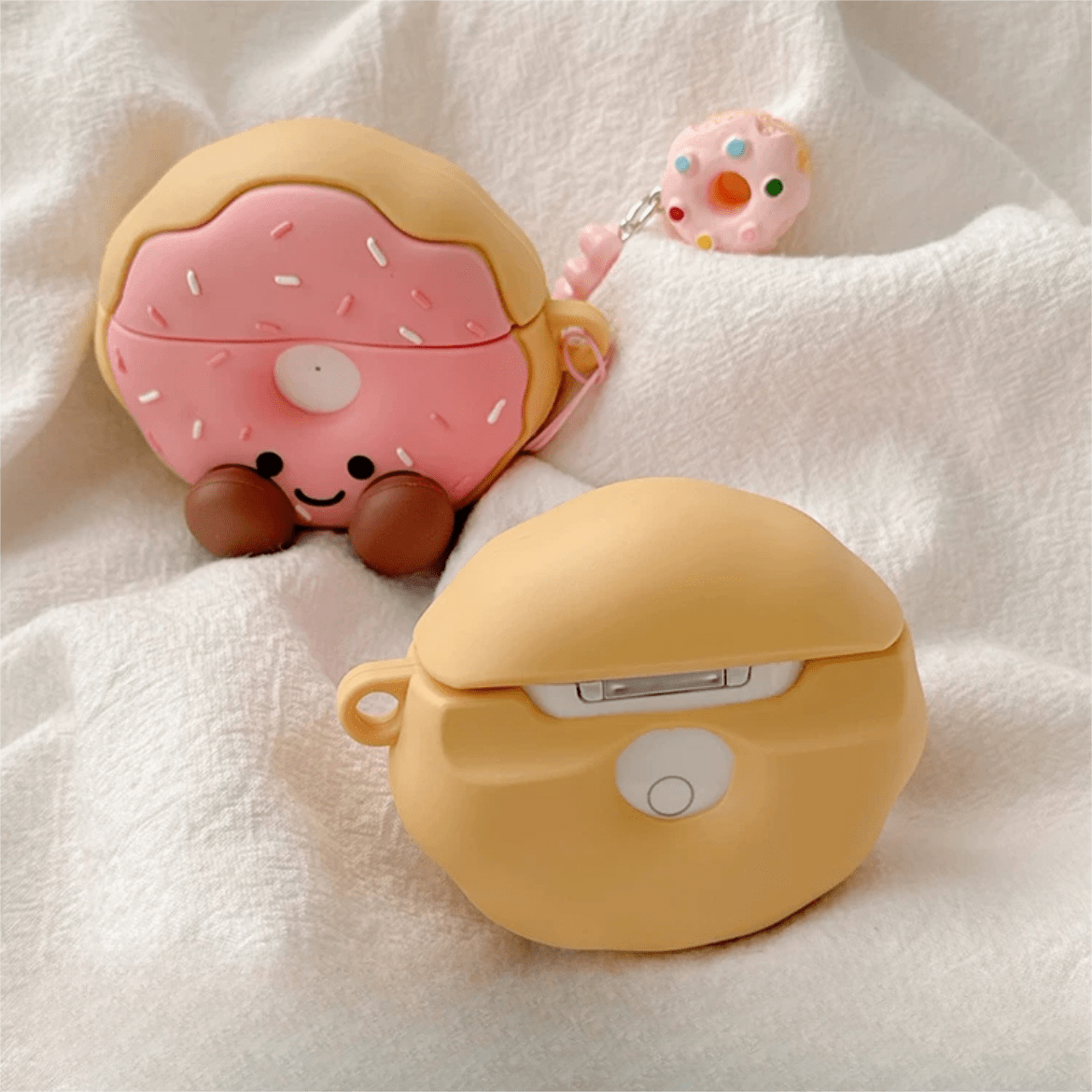 Smile Donut AirPods Earphone Case With Accessories - ArtGalleryZen