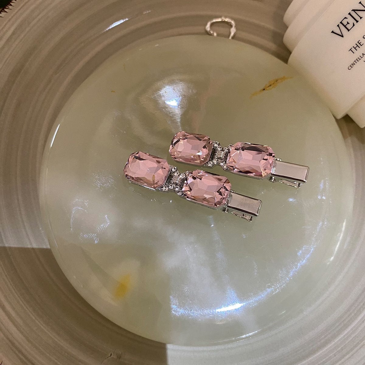 Sparkling Chic Crystal Inlaid Star Heart Bowknot Hair Clips Set - ArtGalleryZen