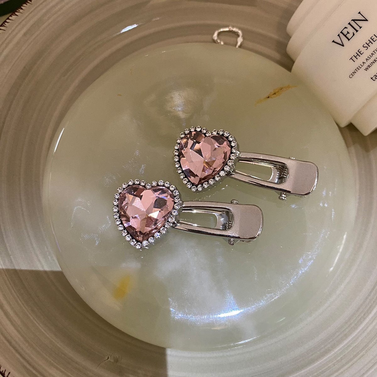 Sparkling Chic Crystal Inlaid Star Heart Bowknot Hair Clips Set - ArtGalleryZen