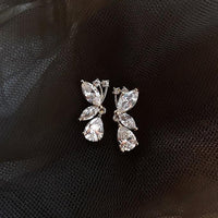 Thumbnail for Sparkling CZ Inlaid Butterfly Waterdrop Dangle Earrings - ArtGalleryZen
