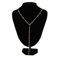 Thumbnail for Sparkling Rhinestone Crystal Long Chain Y Necklace