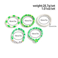 Thumbnail for Spring Themed Flower Letter Polymer Clay Beaded Bracelet Set - ArtGalleryZen