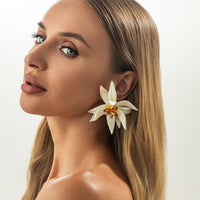 Thumbnail for Statement Flower Resin Stud Earrings - ArtGalleryZen