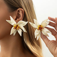 Thumbnail for Statement Flower Resin Stud Earrings - ArtGalleryZen