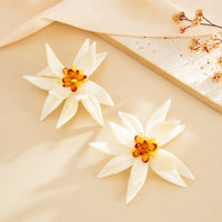 Thumbnail for Statement Flower Resin Stud Earrings - ArtGalleryZen