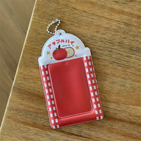 Thumbnail for Strawberry Cream Cake Apple Kpop Keychain Photocard Holder - ArtGalleryZen