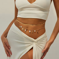 Thumbnail for Stylish 2pcs Pearl Shell Starfish Tassel Waist Chain Set - ArtGalleryZen