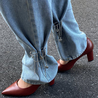 Thumbnail for Stylish Carved Round Disk Heart Tassel Trouser Pin - ArtGalleryZen