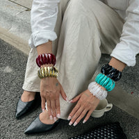 Thumbnail for Stylish Chunky Irregular Resin Bangle Bracelet - ArtGalleryZen