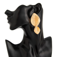 Thumbnail for Stylish Chunky Textured Curved Ribbon Earrings