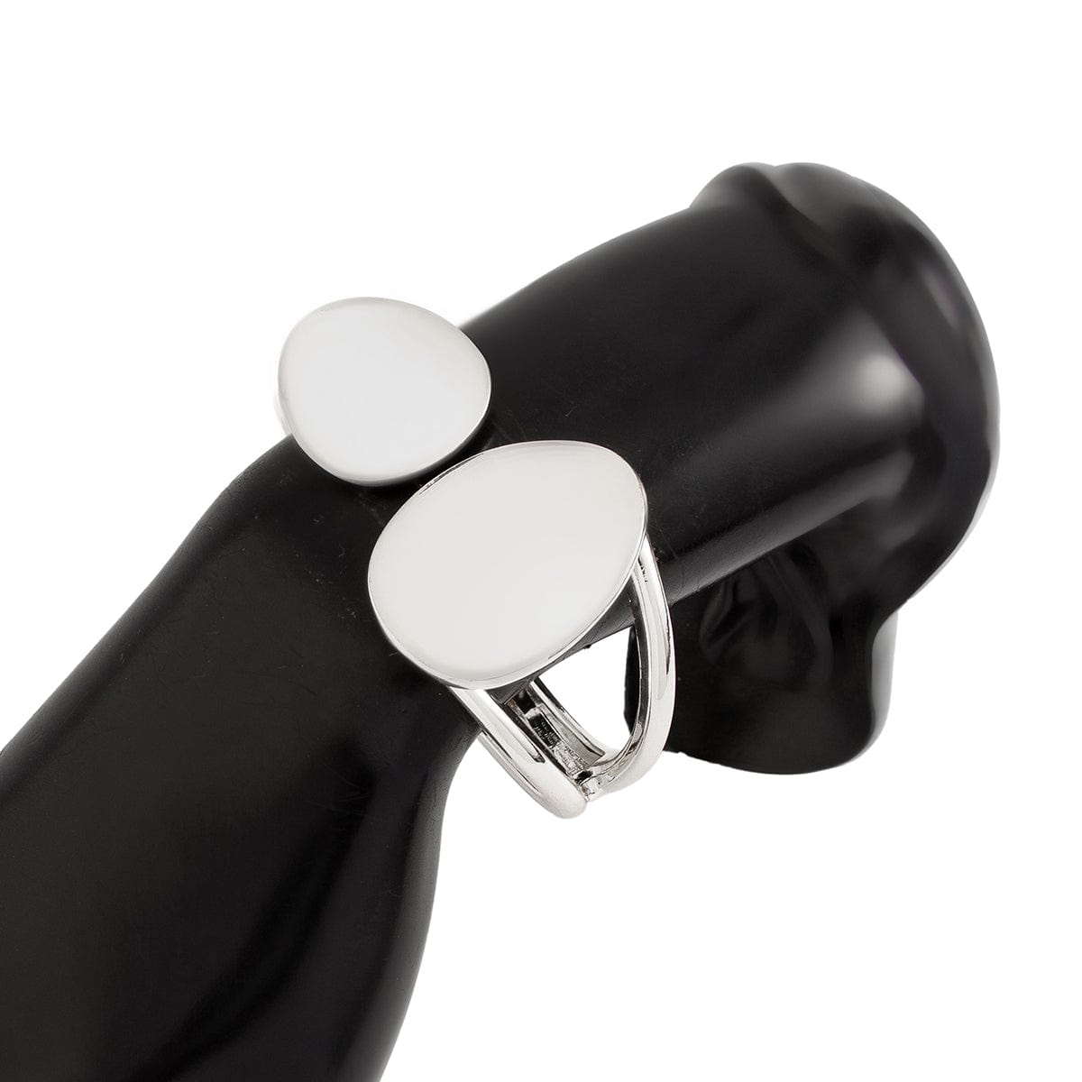 Stylish Geometric Asymmetric Pattern Bangle Bracelet - ArtGalleryZen