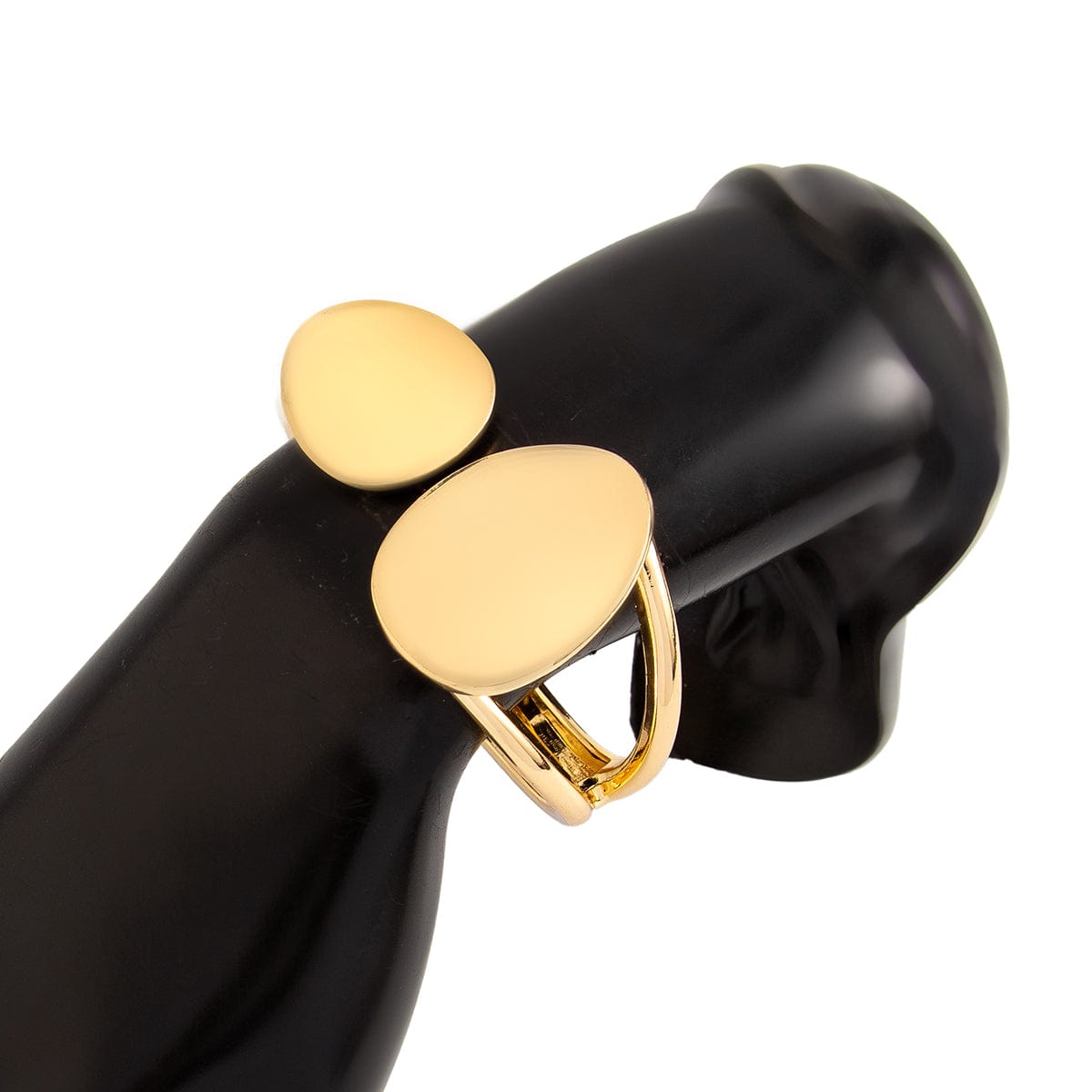 Stylish Geometric Asymmetric Pattern Bangle Bracelet - ArtGalleryZen