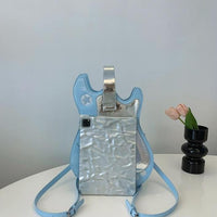 Thumbnail for Stylish Guitar Bass Shape PU Leather Backpack Bag