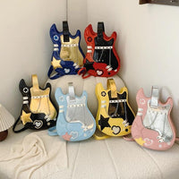 Thumbnail for Stylish Guitar Bass Shape PU Leather Backpack Bag