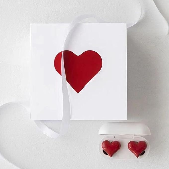 Stylish Heart Shaped Wireless Bluetooth Earphones - ArtGalleryZen