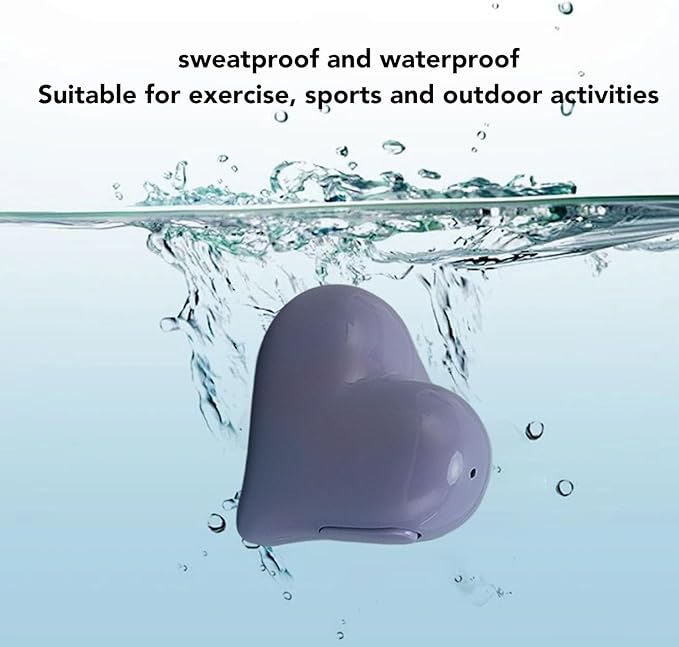 Stylish Heart Shaped Wireless Bluetooth Earphones - ArtGalleryZen