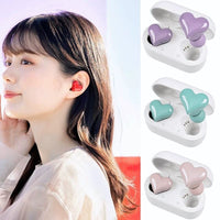 Thumbnail for Stylish Heart Shaped Wireless Bluetooth Earphones - ArtGalleryZen