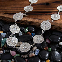 Thumbnail for Stylish Hollow Pattern Round Disk Waist Chain - ArtGalleryZen