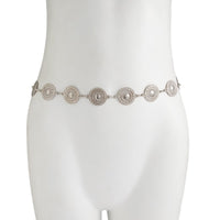 Thumbnail for Stylish Hollow Pattern Round Disk Waist Chain - ArtGalleryZen