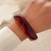 Thumbnail for Stylish Irregular Gradient Resin Bangle Bracelet - ArtGalleryZen