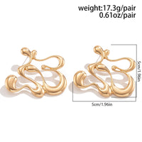 Thumbnail for Stylish Irregular Hollow Twisted Circular Earrings