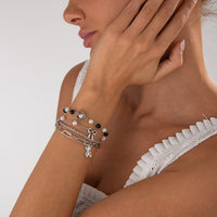 Thumbnail for Stylish Layered Bear Bowknot Charm Pearl Rope Chain Bracelet Set - ArtGalleryZen