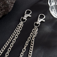 Thumbnail for Stylish Layered Flame Charm Curb Trouser Chain - ArtGalleryZen