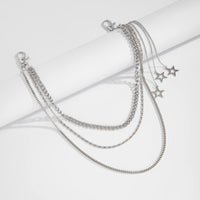 Thumbnail for Stylish Layered Hollow Star Pendant Trouser Chain - ArtGalleryZen