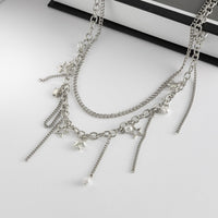 Thumbnail for Stylish Layered Star Pearl Tassel Trouser Chain - ArtGalleryZen