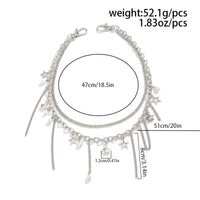 Thumbnail for Stylish Layered Star Pearl Tassel Trouser Chain - ArtGalleryZen