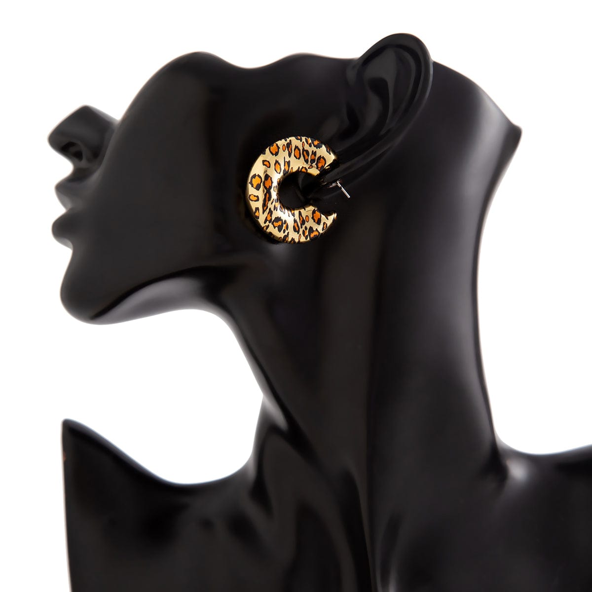 Stylish Leopard C Shaped Stud Earrings - ArtGalleryZen