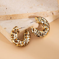 Thumbnail for Stylish Leopard C Shaped Stud Earrings - ArtGalleryZen