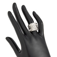 Thumbnail for Stylish Rhinestone Inlaid Chunky Textured Square Ring - ArtGalleryZen