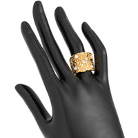 Thumbnail for Stylish Rhinestone Inlaid Chunky Textured Square Ring - ArtGalleryZen