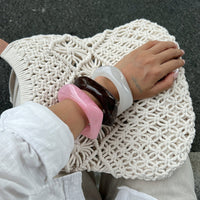 Thumbnail for Stylish Square Resin Bangle Bracelet - ArtGalleryZen