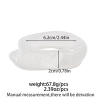 Thumbnail for Stylish Square Resin Bangle Bracelet - ArtGalleryZen