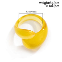 Thumbnail for Stylish Transparent Colorful Waterdrop Resin Ring