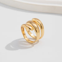 Thumbnail for Stylish Twisted Hat Pearl Double Finger Ring Set