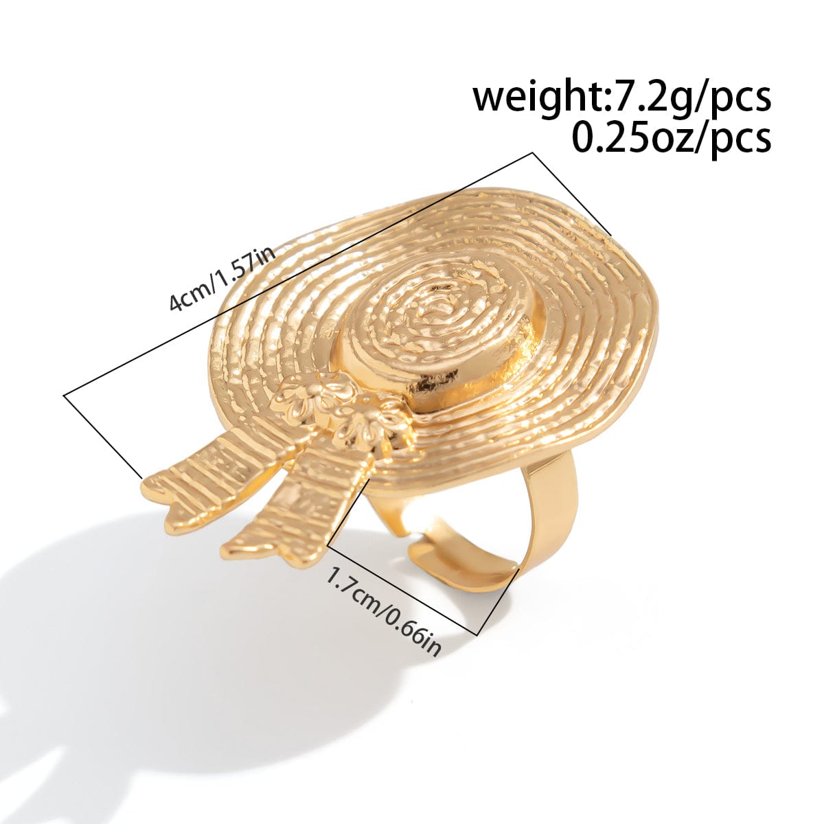 Stylish Twisted Hat Pearl Double Finger Ring Set