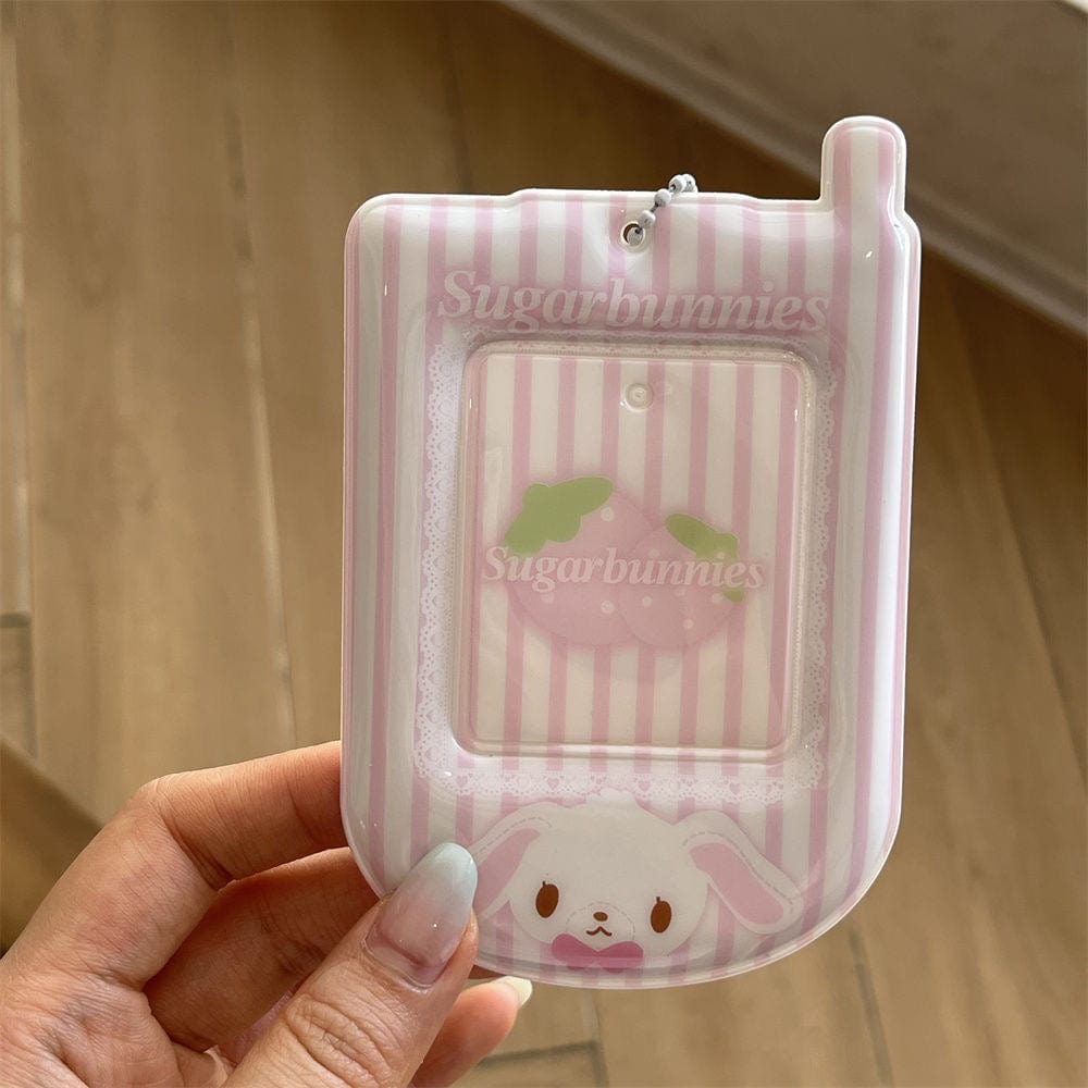 Sugarbunnies Phone Shaped Kpop Keychain Photocard Holder - ArtGalleryZen