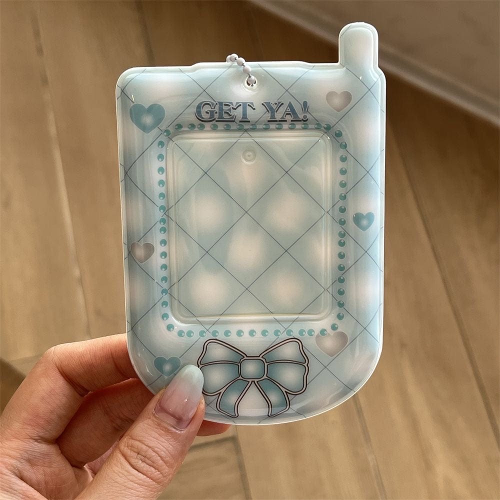 Sugarbunnies Phone Shaped Kpop Keychain Photocard Holder - ArtGalleryZen