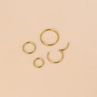 Thumbnail for Surgical Steel 20 Gauge Nose Piercing Hoop Nose Lip Ring - ArtGalleryZen